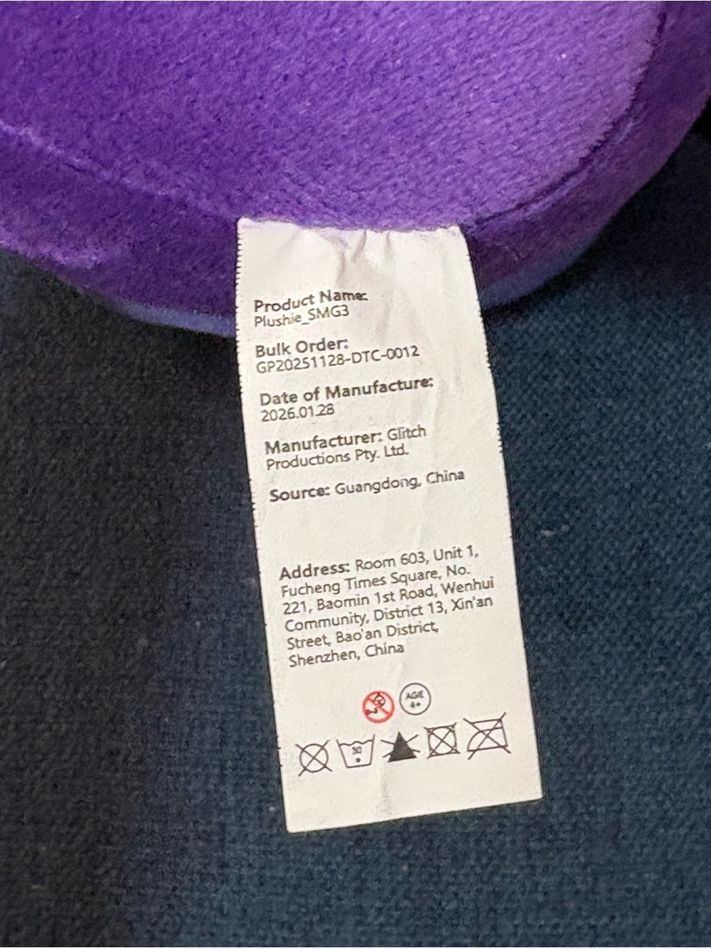 Plush Purple Gamer Character Plush - Picture 12 of 12